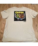crash banicot tan t-shirt graphic short sleeve pull over crew neck size xl - €13,63 EUR