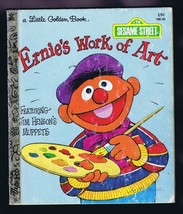 ORIGINAL Vintage 1979 Sesame Street Ernie&#39;s Work of Art Golden Book   - $14.84