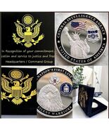 Status Of Liberty Silver CIA Challenge Coin. Fast Shipping! - $619.27 MXN