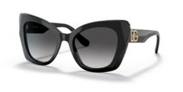 DOLCE &amp; GABBANA Womens Sunglasses DG4405 501/8G Butterfly Black Grey Gra... - £93.86 GBP