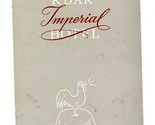 K D A K Imperial Hotel Restaurant Menu Copenhagen Denmark 1950&#39;s - $17.80