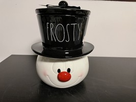 RAE DUNN CHRISTMAS &quot;FROSTY&quot; THE SNOWMAN CANISTER - £48.53 GBP