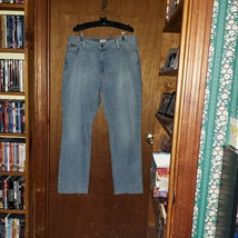 LL Bean Favorite Fit Stretch Blue Denim Jeans  - Size 16 Reg (#221) - £18.67 GBP