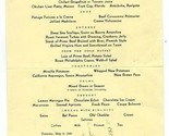 1949 Belmont Manor Dinner  Menu   Bermuda - $21.78