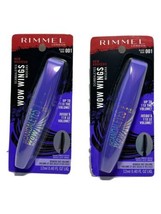 RIMMEL LONDON SCANDALEYES WOW WINGS Voluminous Mascaras 001 black 2 Tubes - $9.89