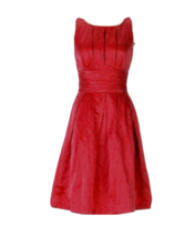 NWT Anthropologie Plenty Frock by Tracy Reese Saxifrage Red Crinkle Dress 4 $288 - £48.64 GBP