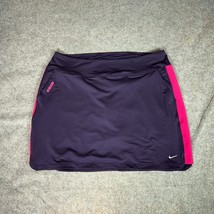 Nike Womens Skort Extra Large Purple Swoosh Golf Lined Knee Dri Fit Spor... - $18.98