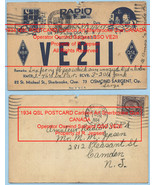 1934 Vintage Cartoon Art Postcard QSL Osmind Sargent VE2II, 2cent Canadi... - £27.28 GBP