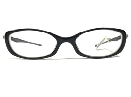 Vintage Oakley Eyeglasses Frames Soft Top 4.0 Jet Black Wrap Oval 49-17-134 - £35.14 GBP