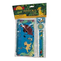 VINTAGE 1990&#39;s DISNEY THE LION KING SEALED STATIONARY STUDY KIT POUCH RU... - $23.75