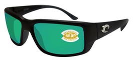 Costa Del Mar TF 11 OGMP Fantail Sunglasses Matte Black Green Mirror 580P Polari - £86.32 GBP