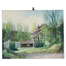 &quot; Un Casa IN Giverny, Francia &quot; Di Anthony Sidoni Firmato 1994 Olio su Tela - £2,727.85 GBP