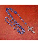 Antique Fatima lourdes Rosary - tiny statues on each bead - Sacred Heart... - $275.00