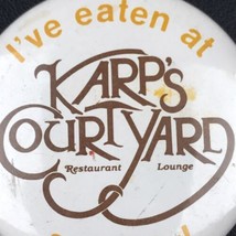 Kapp’s Courtyard Restaurant Lounge Vintage Pin Button Pinback - £9.61 GBP