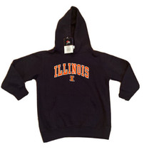 Illinois Fighting Illini Youth Basic Fleece Pullover Hoodie Navy  - £13.03 GBP