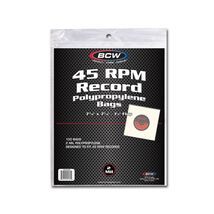 3 packs of 100 (300) BCW 7 3/8" x 7 5/8" + 1 1/2" Flap 45 RPM Record Bags - $36.24
