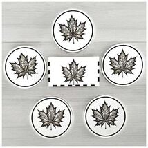 Leaf Coaster Set – 5 Wooden Nature-Inspired Coasters with Storage Box - $30.00