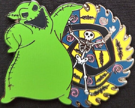 Disney Nightmare Before Christmas Oogie Boogie with Skeleton Wheel pin - £9.46 GBP