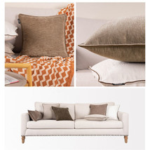 18x18in Vintage Chenille Outdoor Throw Pillow Covers Sofa Bed Cushion Covers  - £15.81 GBP