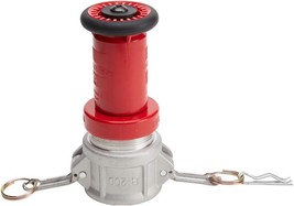 Aluminum 2&quot; Camlock Fitting Coupling With Heavy-Duty Plastic Fire Nozzle. - £66.82 GBP