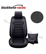 5D PU Leather Car SUV Seat Covers Universal Front Rear Deluxe Auto Cushi... - £46.10 GBP