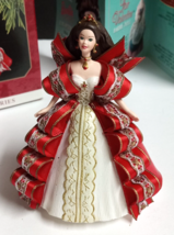 Hallmark Keepsake Holiday Barbie Adorned Ribbons & Lace Christmas Ornament 1997 - £7.14 GBP