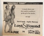Lost &amp; Found Tv Guide Print Ad David Spade TPA17 - £4.67 GBP
