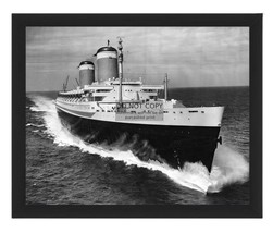 Oc EAN Liner Ss United States Last Blue Riband Crusie Ship 8X10 Framed Photo - $19.99