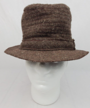 Norm Thompson Irish Country Hat Made In Ireland 100% Virgin Wool 21&quot; Inside Band - £26.02 GBP
