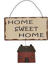 Rustic Metal Home Sweet Home Sign for Home Decor, Decorative Metal Hanging Sign - £7.58 GBP