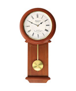 Bedford Clock Collection Olivia 24.5 Inch Cherry Wood Chiming Pendulum W... - $163.49