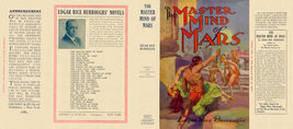 Edgar Rice Burroughs THE MASTER MIND of MARS facsimile jacket - 1st Gros... - $34.85