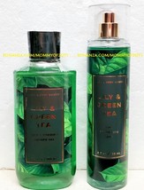 Lily Green Tea Fine Fragrance Mist Shower Gel Bath and Body Works Unused - £24.18 GBP