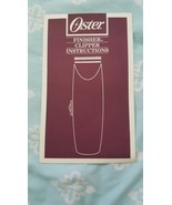 Instructions For Oster Finisher Clipper - £7.74 GBP