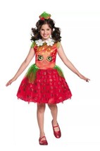 Shopkins Girls Strawberry Kiss Classic Costume Dress &amp; Headband Small 4-6X - $15.83