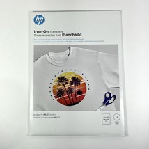 HP Iron-On Transfer Paper 12 Sheets INKJET (8.5&quot; x 11&quot;) C6049A SEALED - $16.00