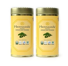 Hennaveda Organic Indigo Powder For Hair 100g x 2 (Pack of 2) - £15.77 GBP
