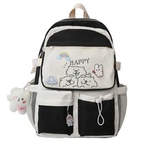 Korean Lovely School Backpack Teen Girls Large Capacity Bookbag Junior High Scho - £153.34 GBP