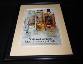 1984 Bacardi Rum Framed 11x14 ORIGINAL Vintage Advertisement - $34.64