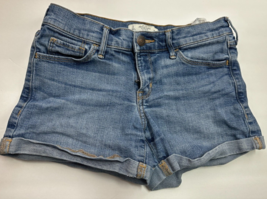 Abercrombie &amp; Fitch Jean Denim Low Rise Shorts womens Size 2 W26 - £11.19 GBP