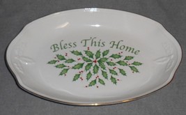 Lenox Dimension Holiday Bless This Home Bread Tray - £15.81 GBP