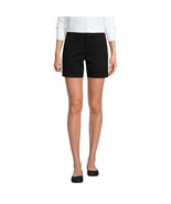 Lands&#39; End Women&#39;s Classic 7&quot; Chino Shorts 16 Black - $26.99