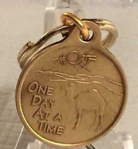 Camel Poem Key Chain Bronze One Day At A Time AA NA Recovery Keychain ODAAT - $5.49