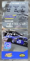 Nascar Nextel Cup Series Ticket Stub October 1 2006 Winner Tony Stewart HOF - £7.12 GBP