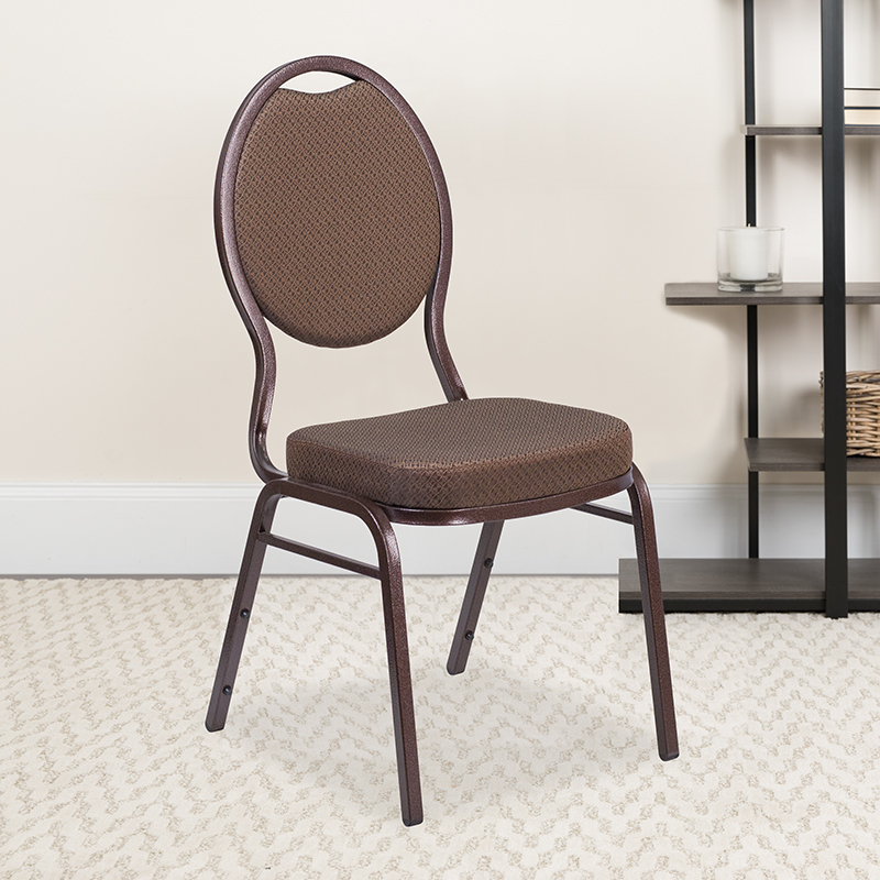 Brown Fabric Banquet Chair FD-C04-COPPER-008-T-02-GG