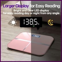 Upgraded Digital Bathroom Scale 400LB USB Charging LCD Display Smart Bod... - $22.76+