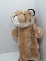 Proud Toy cat cheetah plush lightweight hand puppet w/ front feet tan beige  - £7.73 GBP