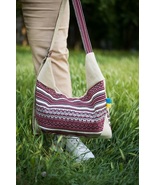 Fabric crossbody bag and handmade crossbody bag with adjustable handles. - £64.50 GBP