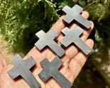5 Pc Wood CROSS Pendant, Jesus Christ Wooden Locket Handmade, 4.5 cm, #8 - $19.59