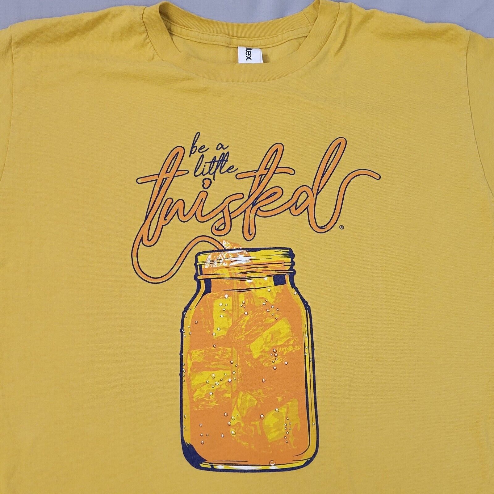 Primary image for Twisted Tea Be A Little Twisted Size Medium T Shirt Yellow Tultex